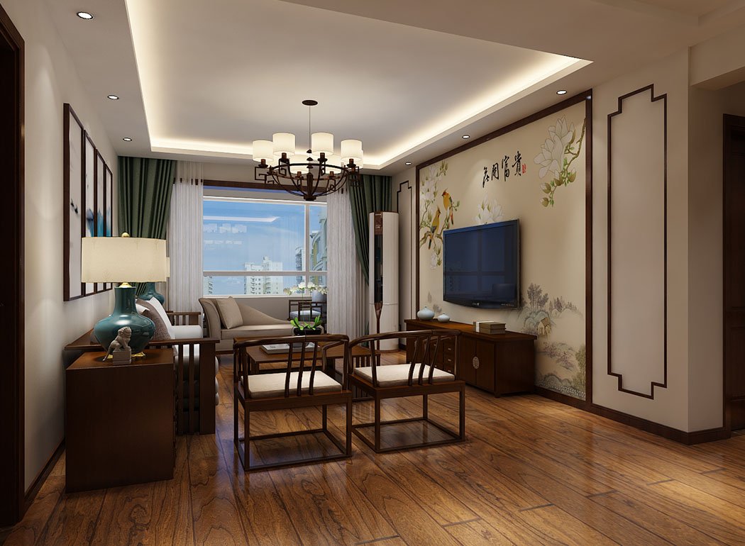 正陽(yáng)公館效果圖  中式 (1)