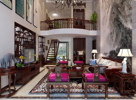 蔚藍(lán)群島案例   中式風(fēng)格