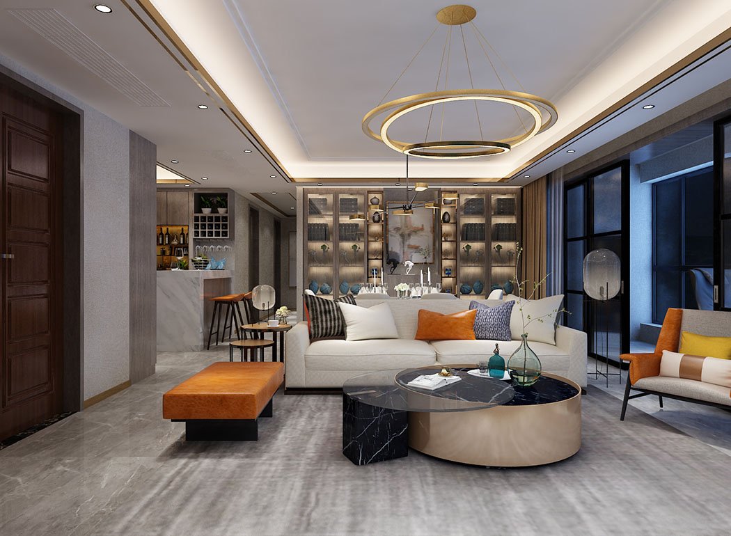 天泰 壹號(hào)院38-1-701 輕奢風(fēng)格 (1)